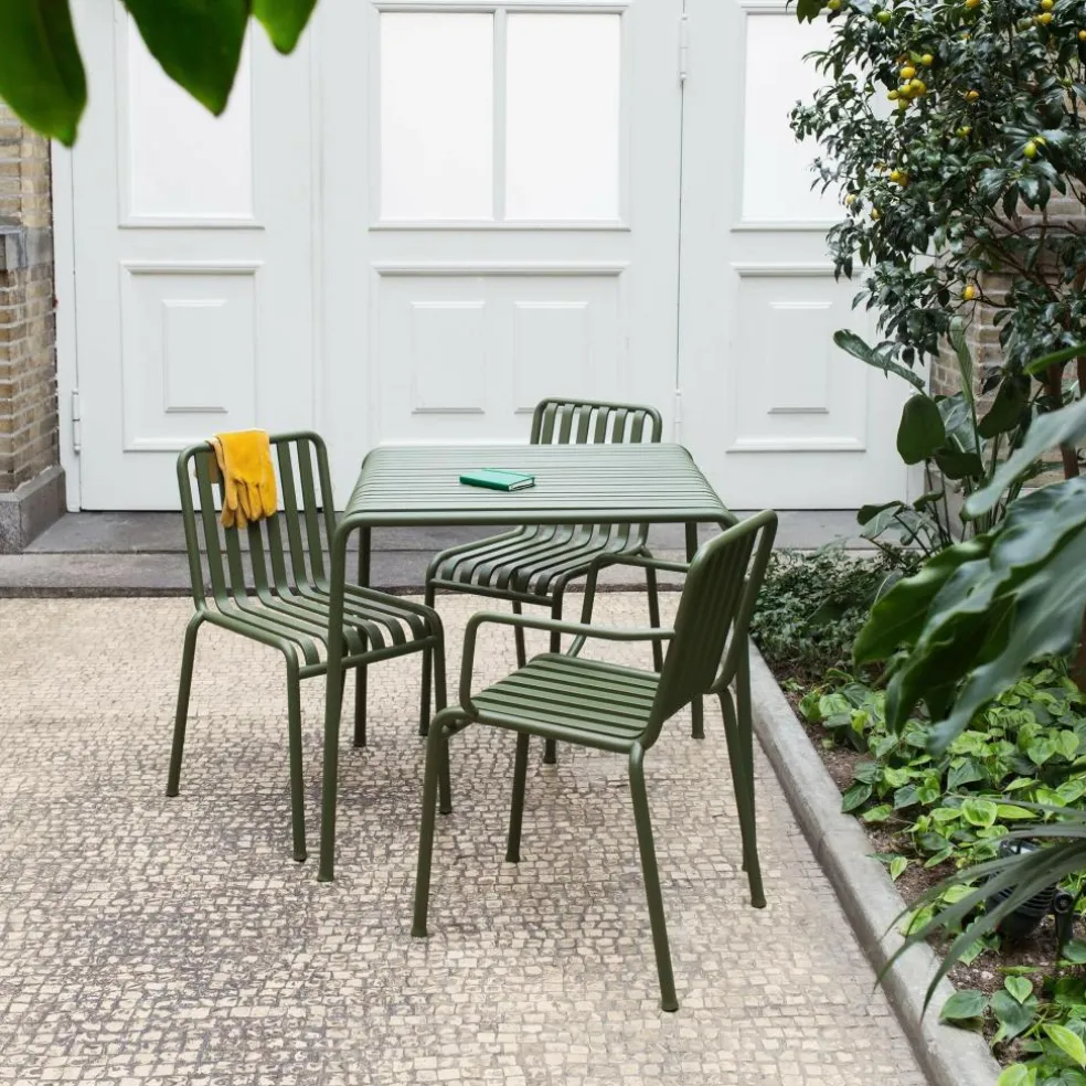 Palissade Garten-Armlehnstuhl 4er Set