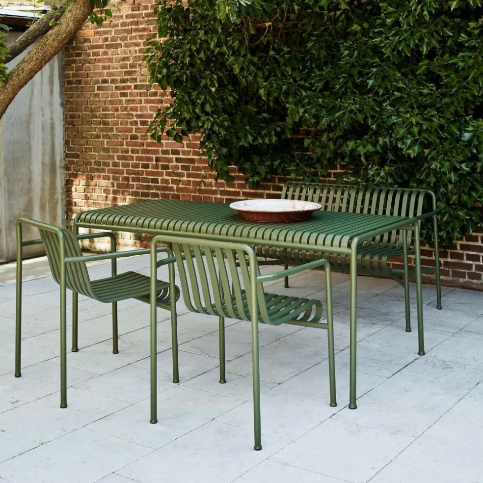 Palissade Garten-Armlehnstuhl 4er Set