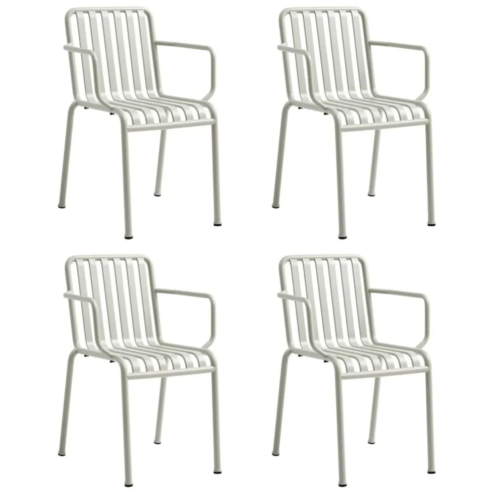 Palissade Garten-Armlehnstuhl 4er Set