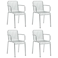 Palissade Gartenarmlehnstuhl Feuerverzinkt 4er Set
