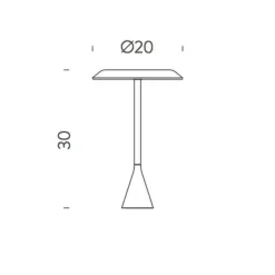 Panama Mini LED Tischleuchte mit Akku