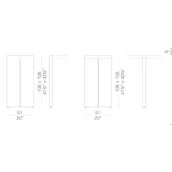 Panco Tresentisch 106-108cm