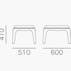 Pasha 661 Hocker/ Beistelltisch