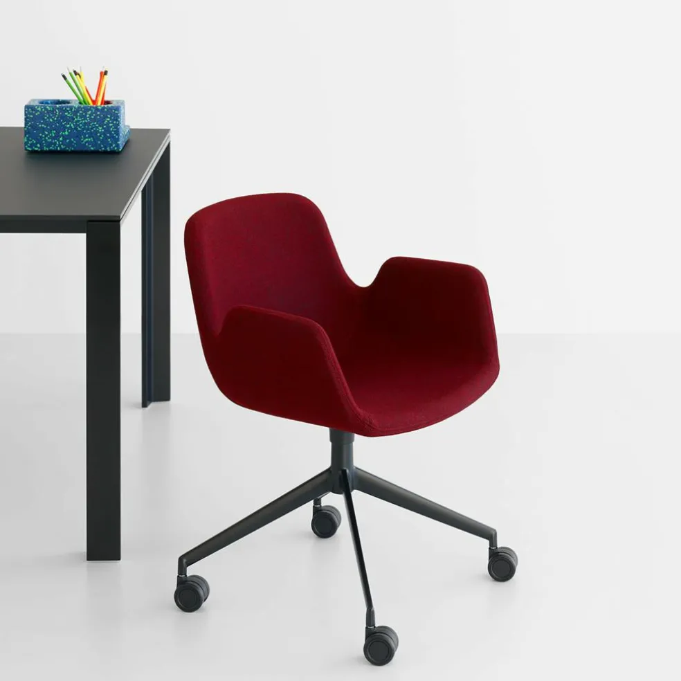 Pass S135 Armlehnstuhl mit Rollen 78-88cm