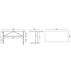 Passerelle Schreibtisch