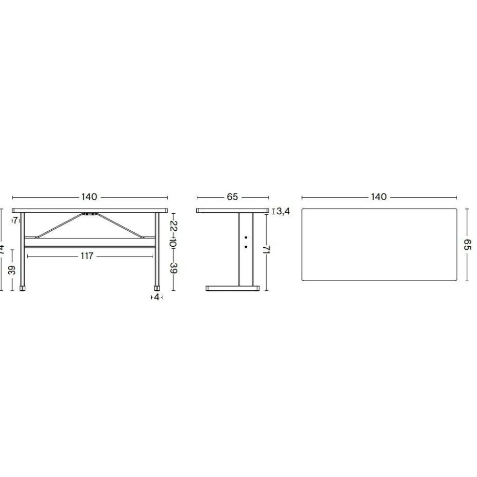 Passerelle Schreibtisch