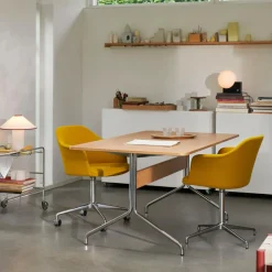 Pavilion AV18 Schreibtisch 90x160cm Gestell chrom