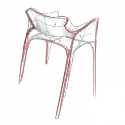 Pedrera Armlehnstuhl 4er Set