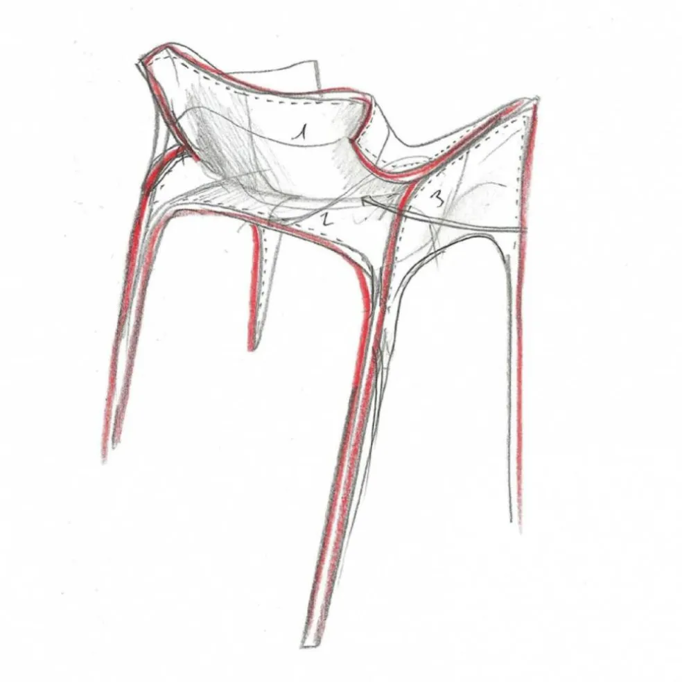 Pedrera Armlehnstuhl 4er Set