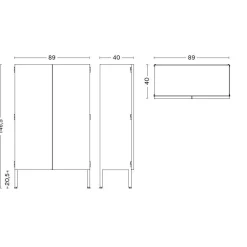 Perforated Schrank L