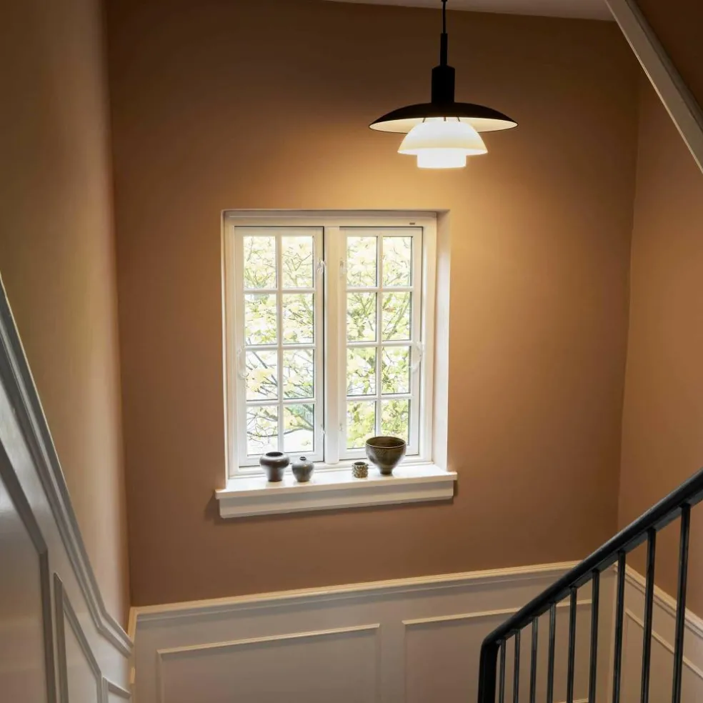 PH 5/5 Pendelleuchte Opalglas und Metall