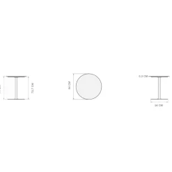 Pico Gartentisch Gestell Rund Ø 64cm