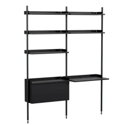 Pier System 12 Regal mit Schreibtisch