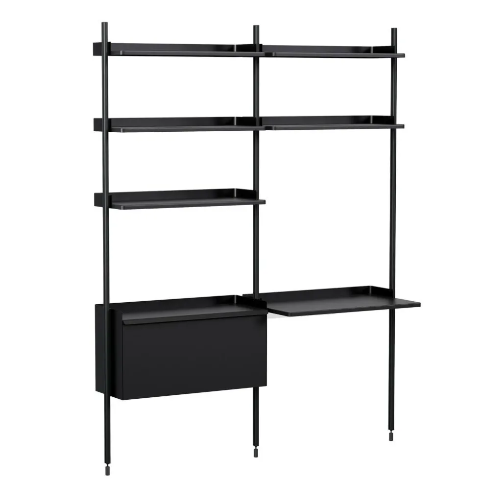 Pier System 12 Regal mit Schreibtisch