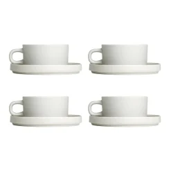 Pilar Teetasse mit Untertasse 4er Set
