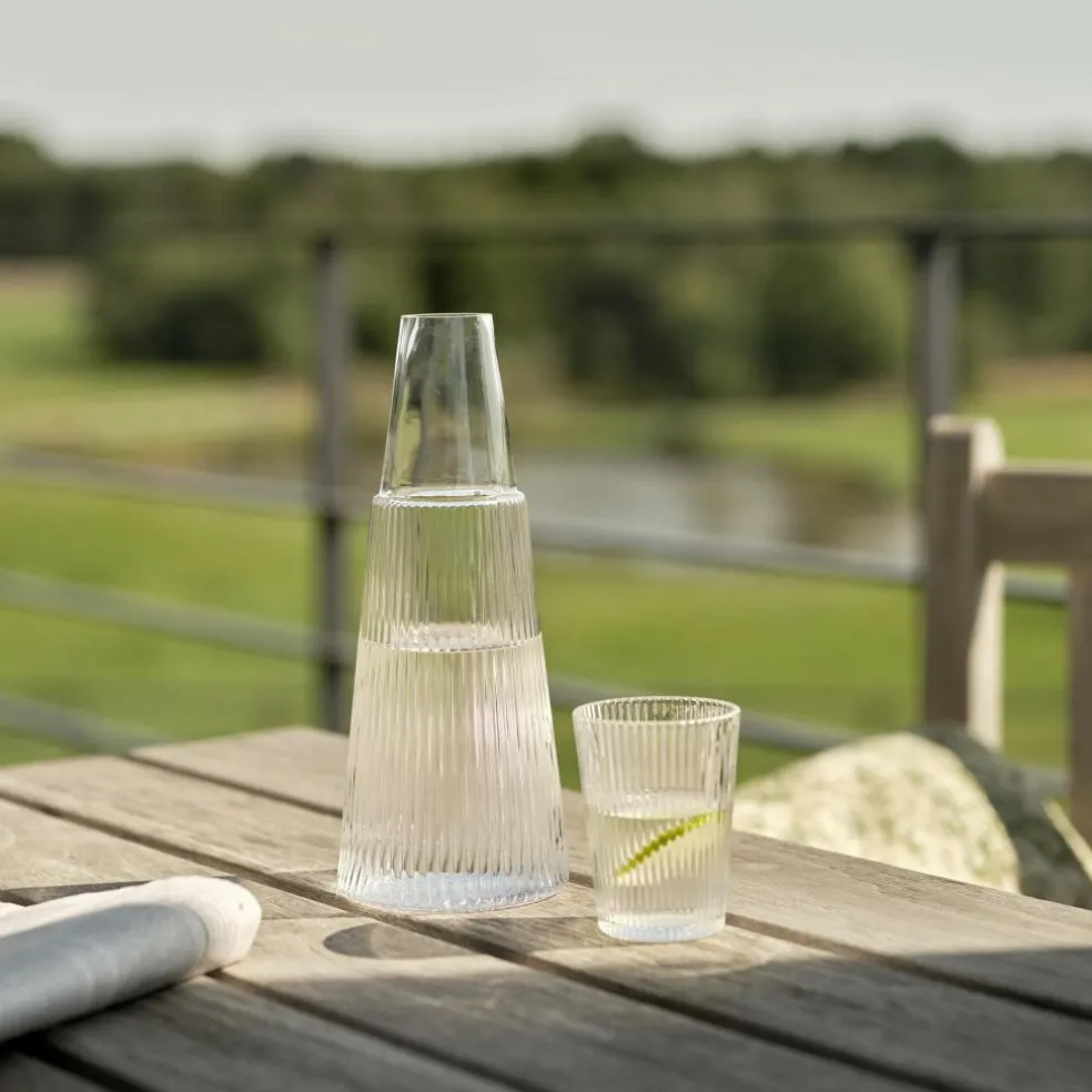 Pilastro Karaffe 1L mit Glas 0,2L