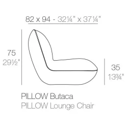Pillow Outdoor Loungesessel