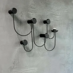 Pina Wandgarderobe mit 5 Haken