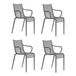 Pip-e Gartenarmlehnstuhl 4er Set