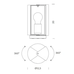 Pivotante à Poser Tischleuchte