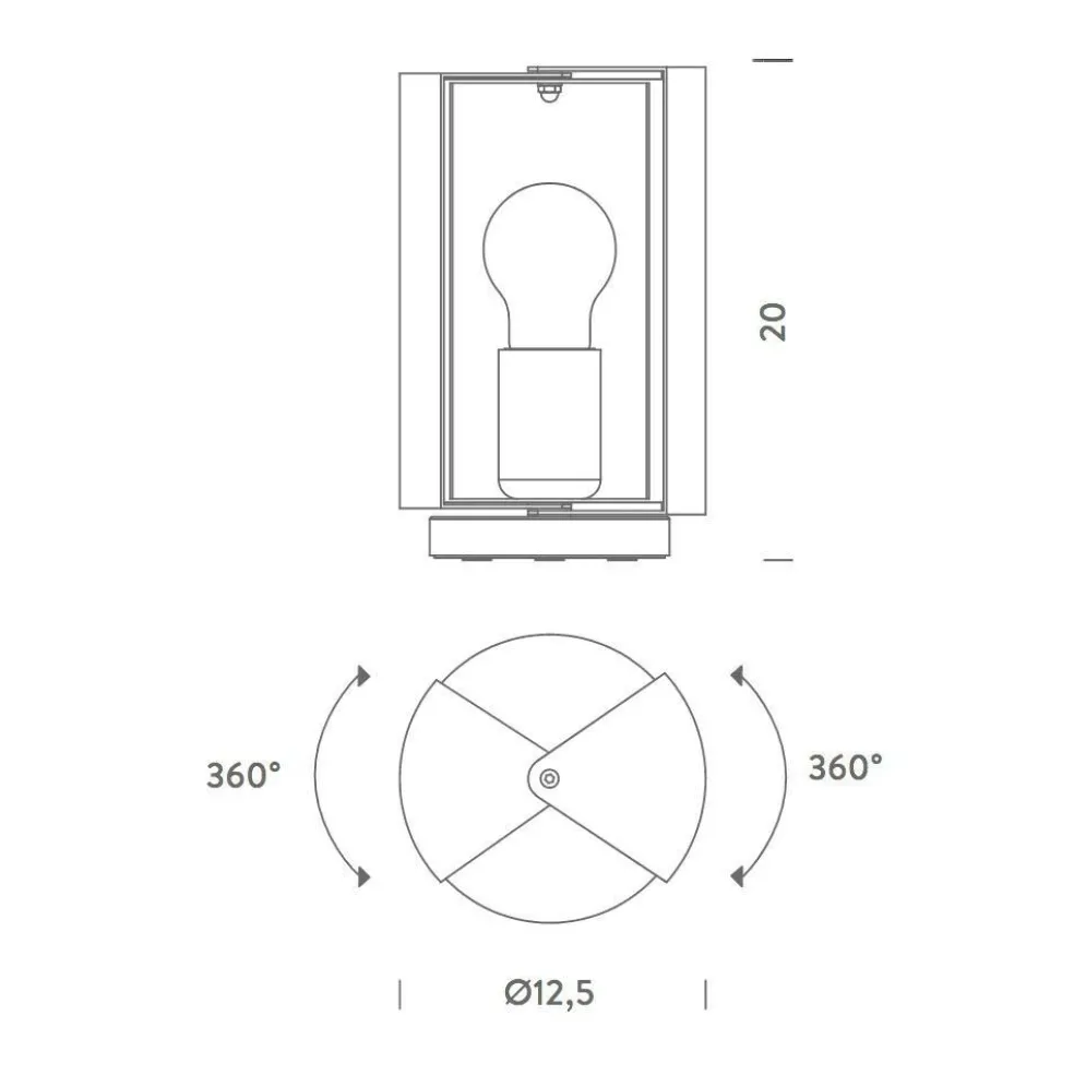 Pivotante à Poser Tischleuchte