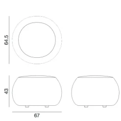 Pix 67 Polsterhocker Einsitzer