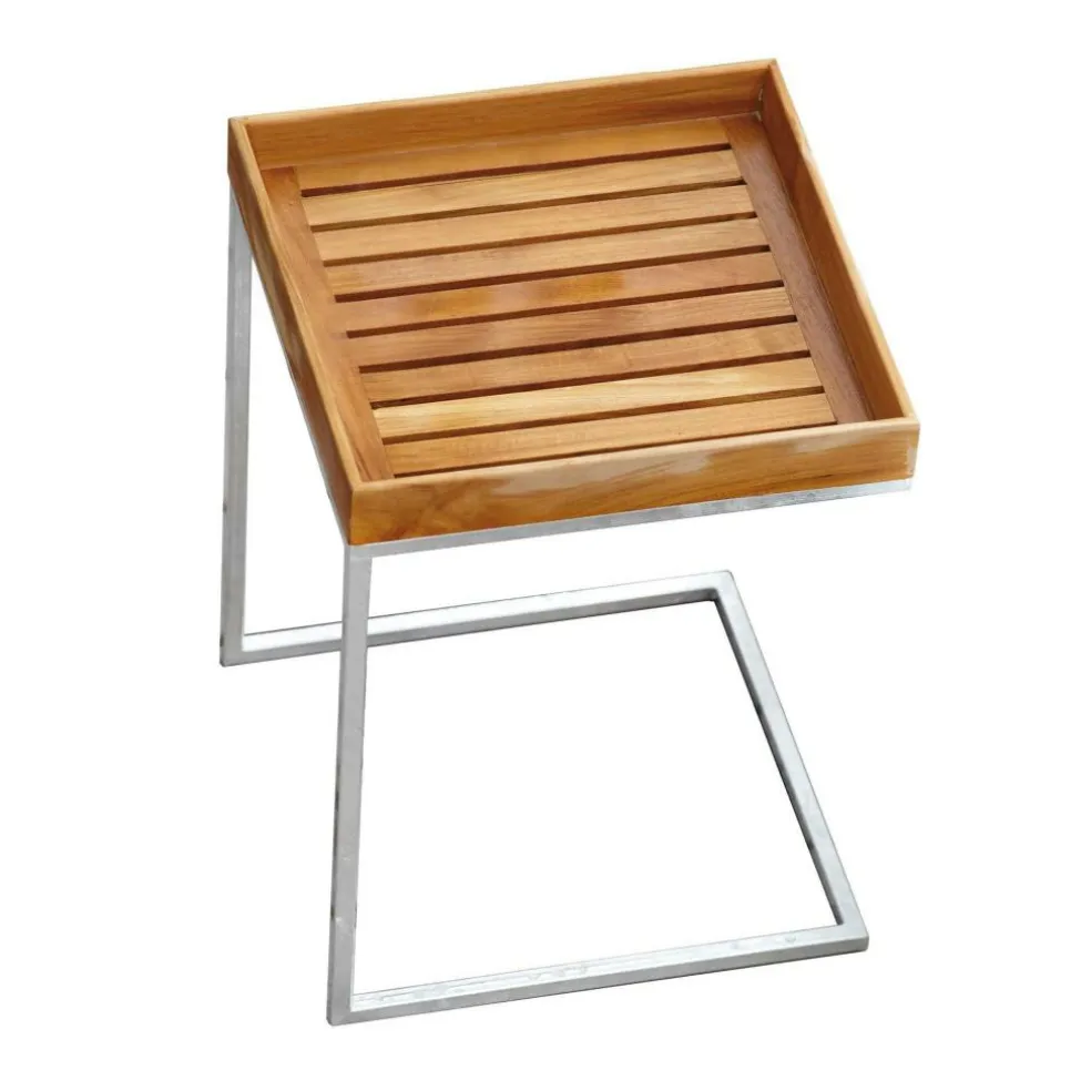 Pizzo 40 Teakholz Garten-Beistelltisch