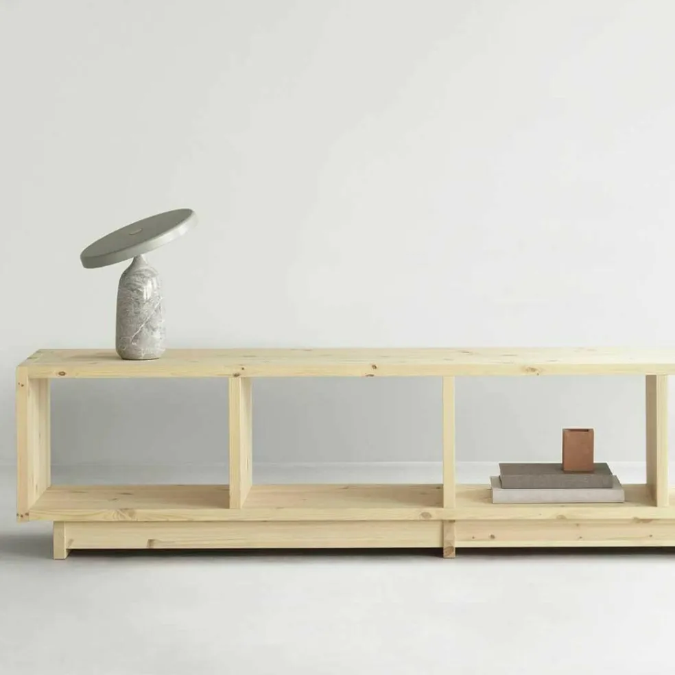 Plank Bücherregal niedrig