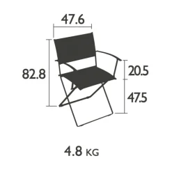 Plein Air Garten-Armlehnstuhl klappbar