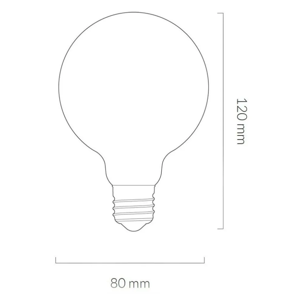 Porcelain II LED E27 GLOBE FILAMENT 360° 6W => 45W
