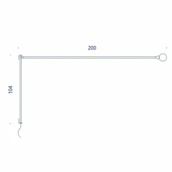 Potence Pivotante Wandleuchte