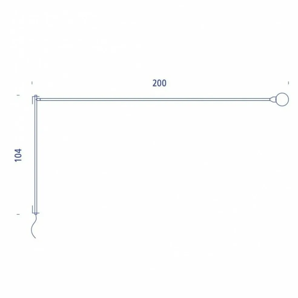 Potence Pivotante Wandleuchte