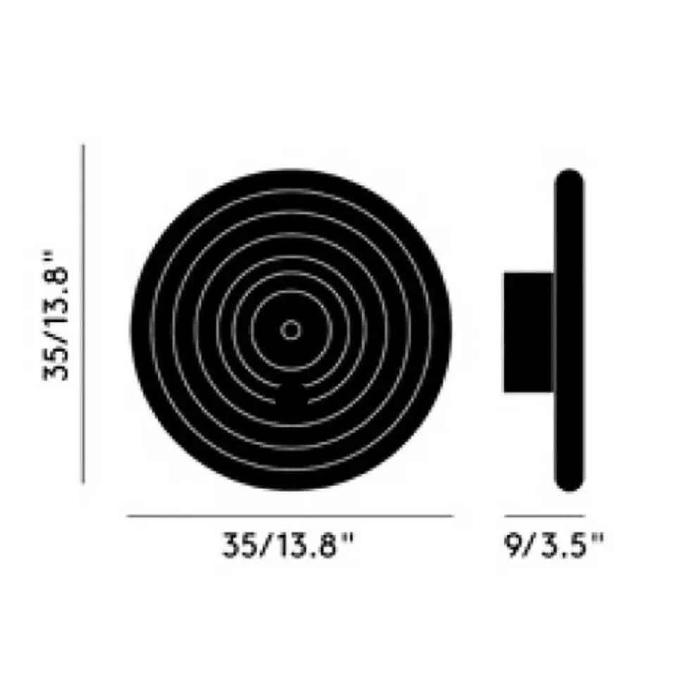 Press Surface LED Wandleuchte L