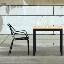 Quadrat Gartentisch Gestell schwarz