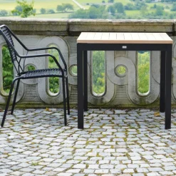 Quadrat Gartentisch Gestell schwarz