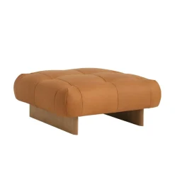Quilton Lift Ottomane Leder Eiche