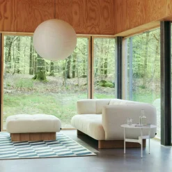 Quilton Lift Ottomane Leder Eiche