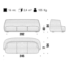 Redondo Sofa 4-Sitzer
