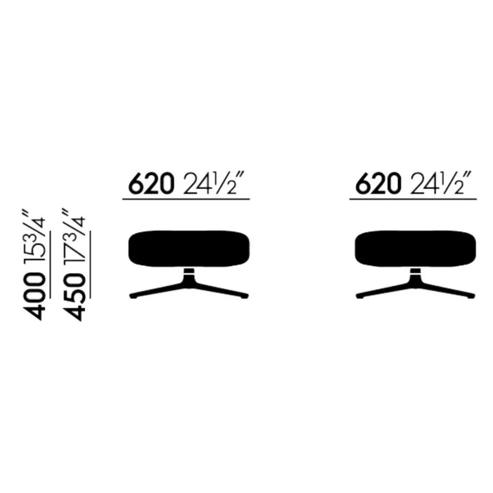 Repos Ottoman 62x62x40cm