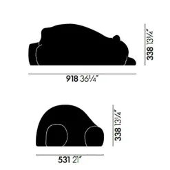 Resting Bear Dekorationsobjekt