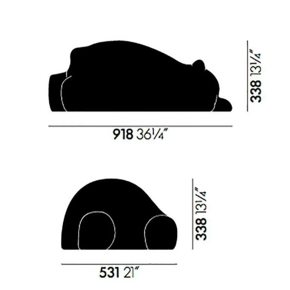 Resting Bear Dekorationsobjekt