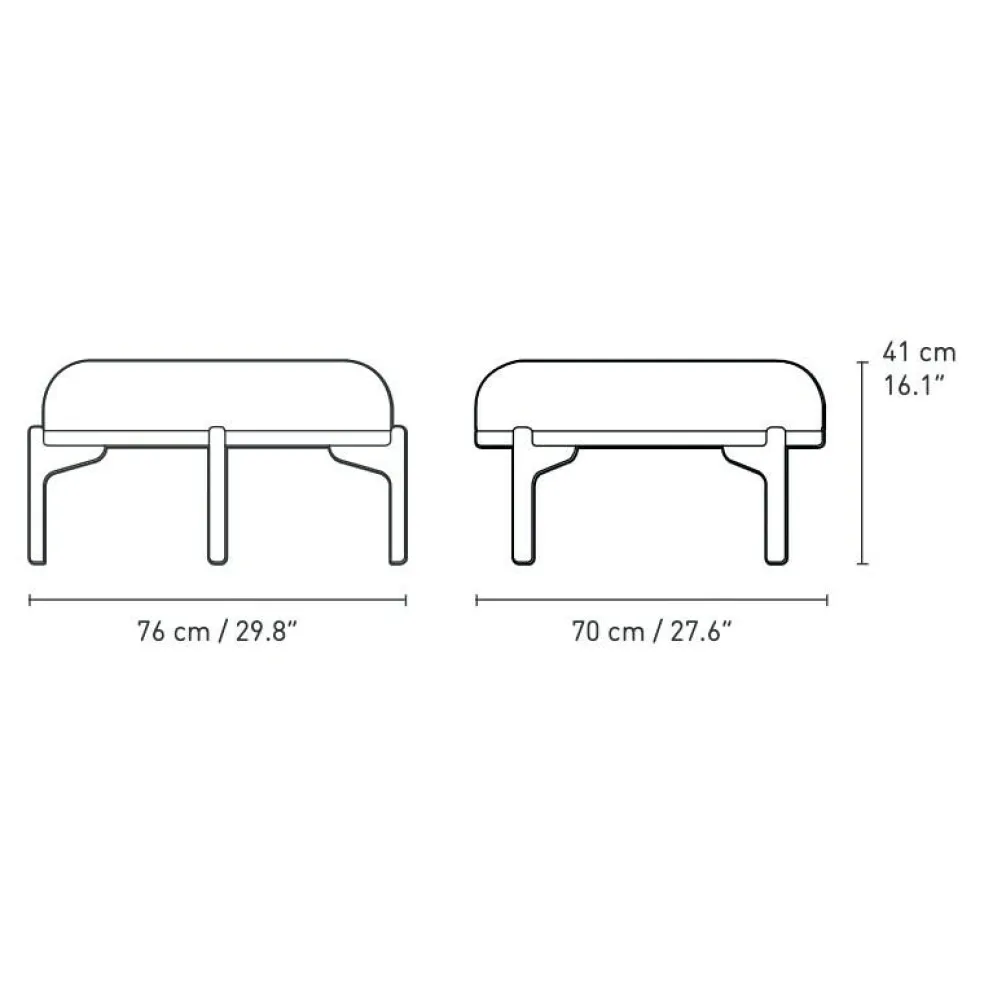 RF1903F Sideways Fußhocker