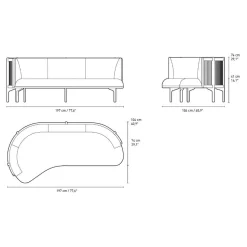 RF1903L Sideways Sofa links 197x104cm