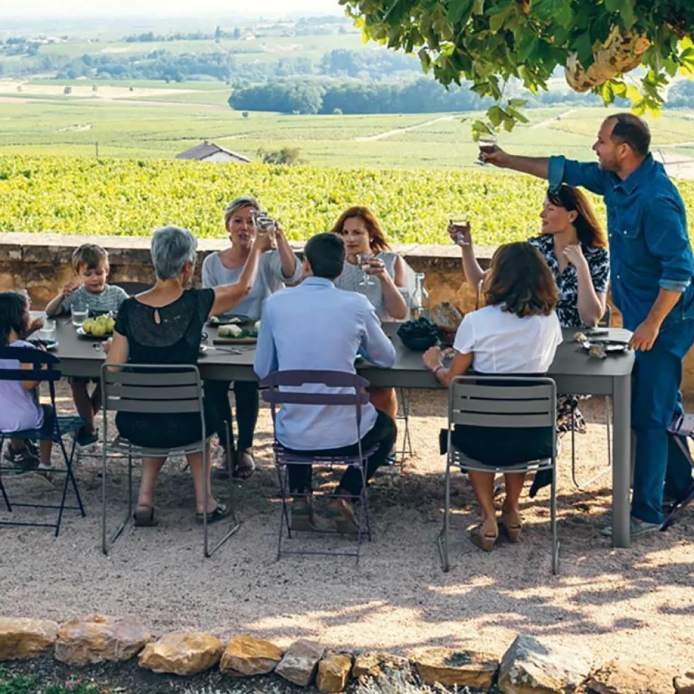 Ribambelle XL Gartentisch mit 3 Einlegeplatten