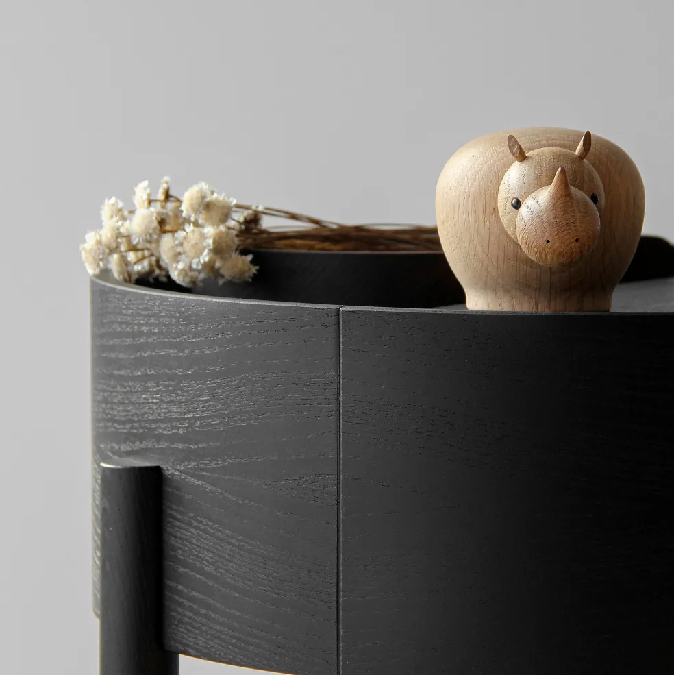 Rina Rhinoceros Holzfigur