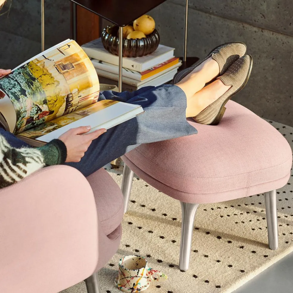 Ro™ JH11 Fußhocker Stoff Füße aus Aluminium