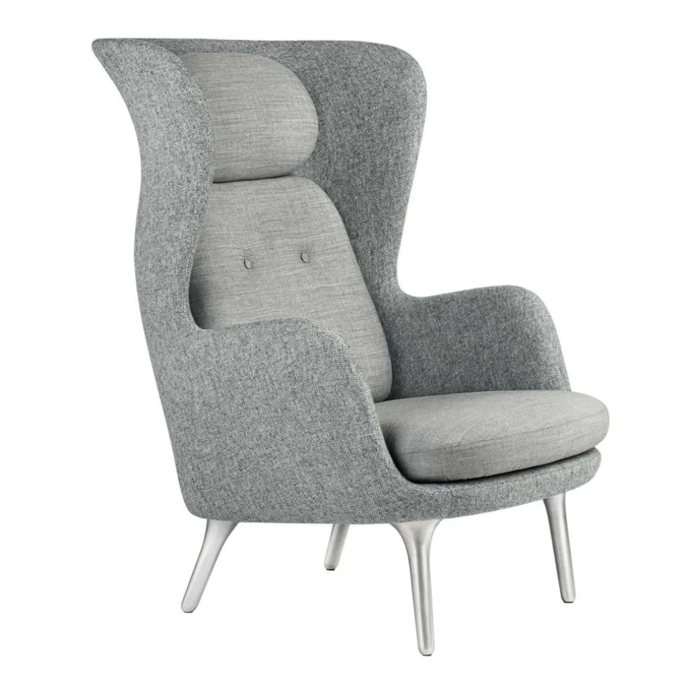 Ro™ JH1 Ohrensessel Stoff Füße aus Aluminium