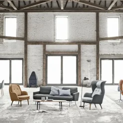 Ro™ JH1 Ohrensessel Stoff Füße aus Aluminium