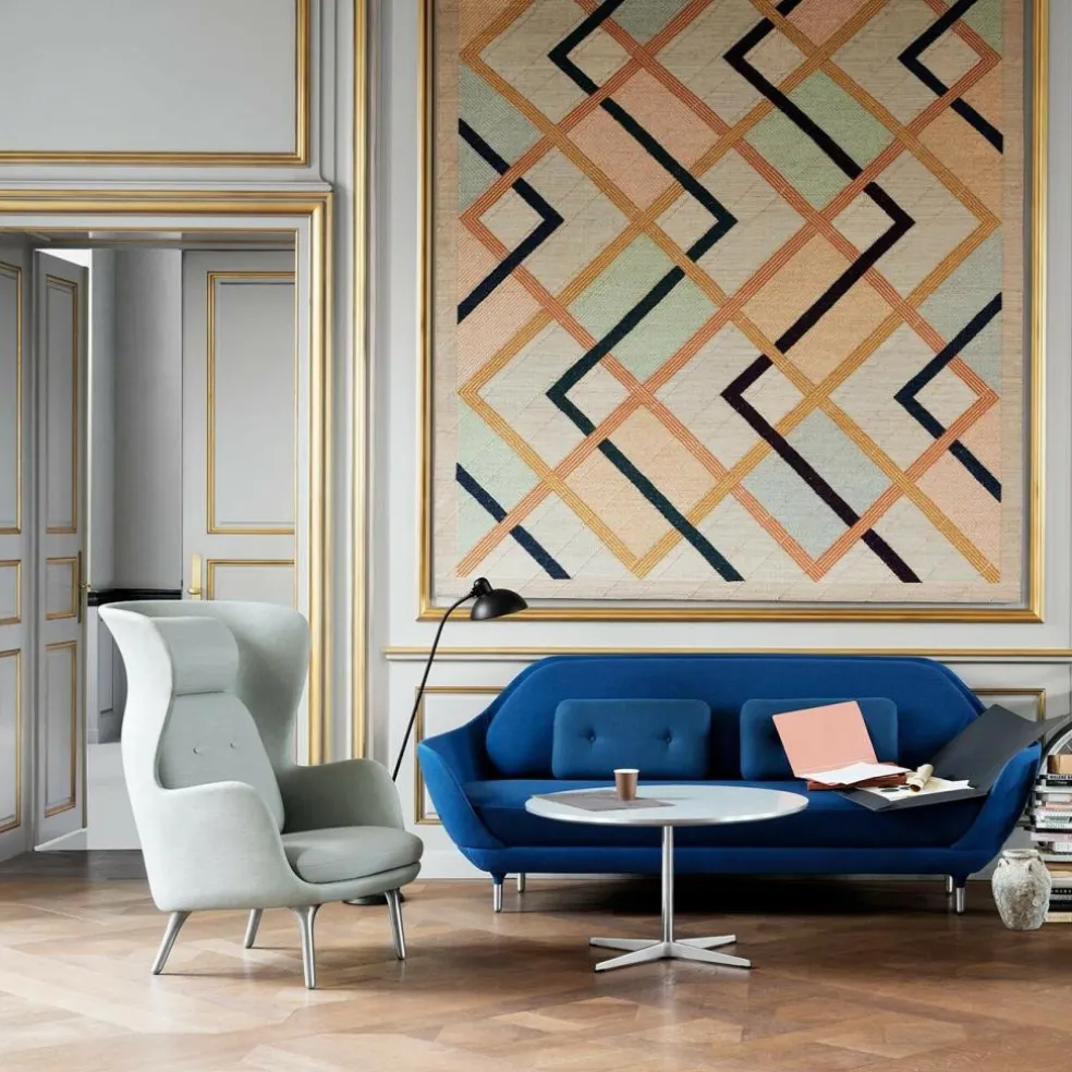 Ro™ JH1 Ohrensessel Stoff Füße aus Aluminium