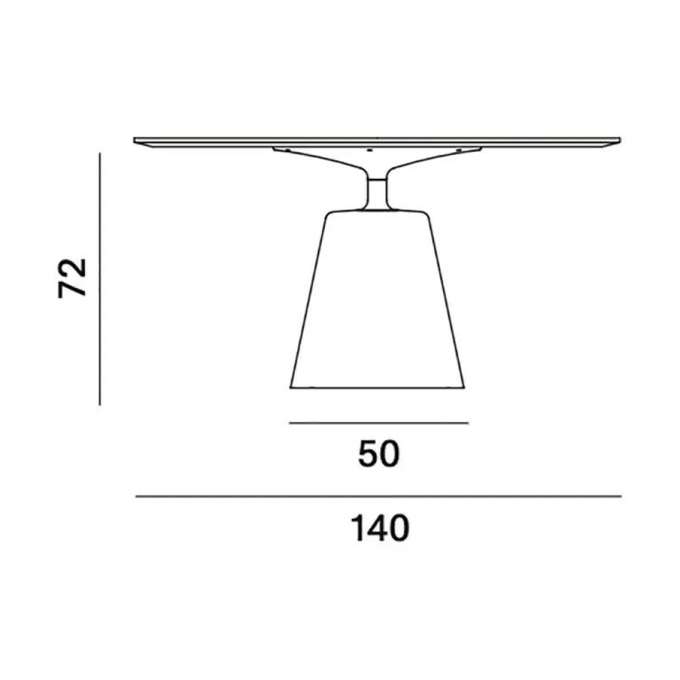 Rock Esstisch Ø 140cm MDF